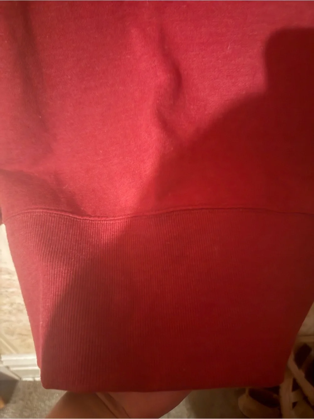 St. John's Bay Burgundy Crewneck Sweater with Side Buttons